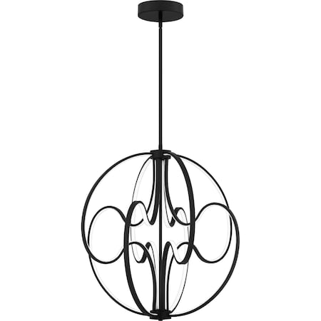 Quoizel Clairon Pendant Led Light Matte Black PCCLR2824MBK